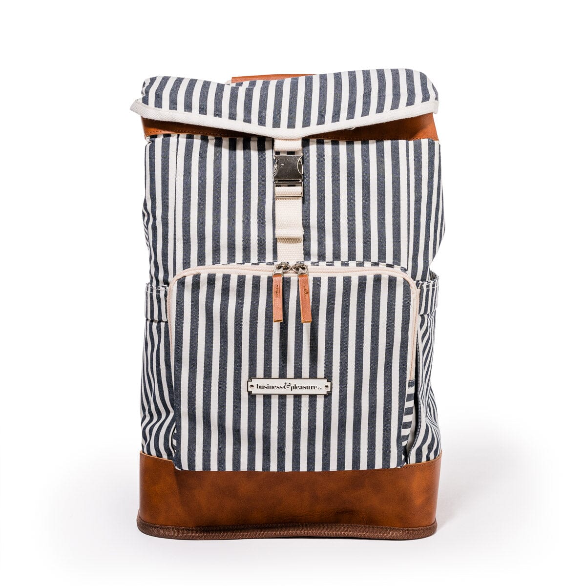 The Backpack Cooler - Laurens Navy Stripe Backpack Cooler Business & Pleasure Co 