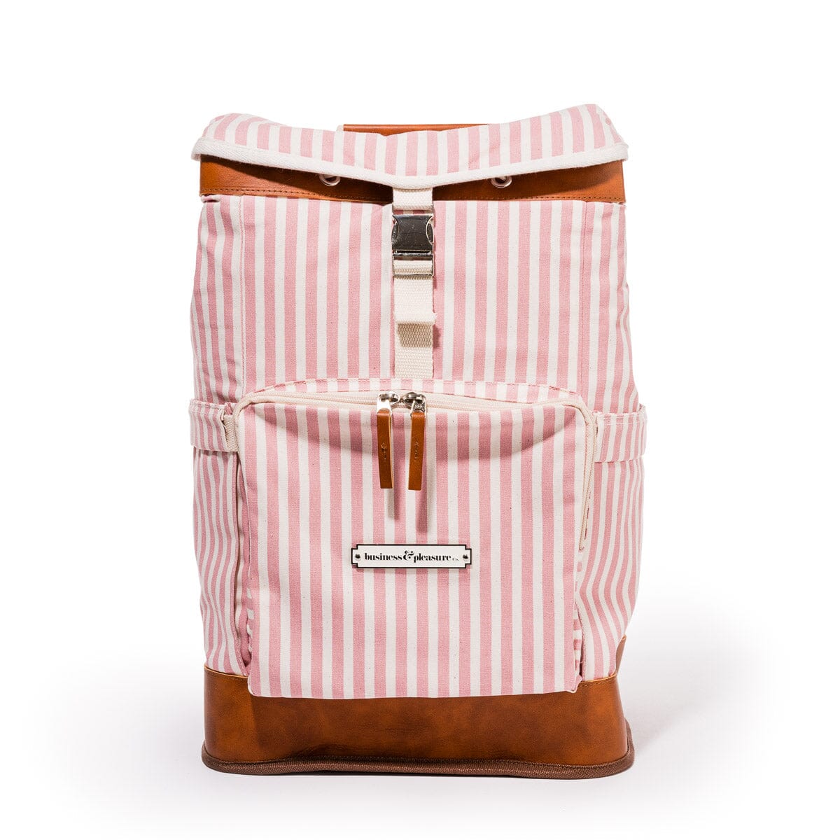 The Backpack Cooler - Laurens Pink Stripe Backpack Cooler Business & Pleasure Co 