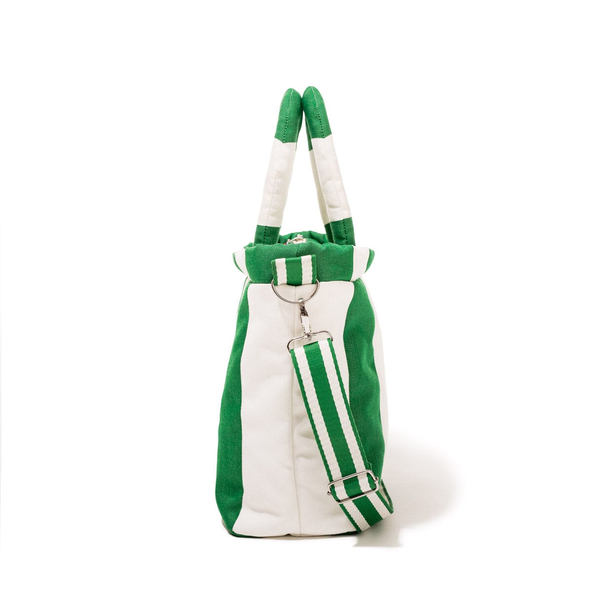 The Cloud Cooler Tote Bag - Crew Canyon Green Stripe Cloud Cooler Tote Bag Business & Pleasure Co.