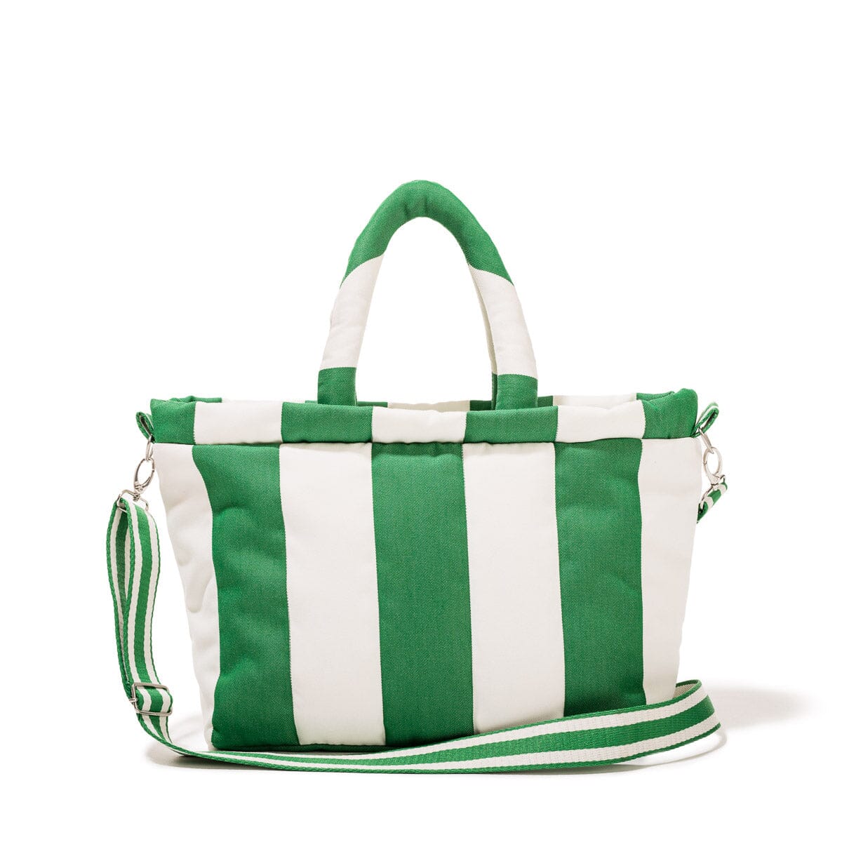 The Cloud Cooler Tote Bag - Crew Canyon Green Stripe Cloud Cooler Tote Bag Business & Pleasure Co.