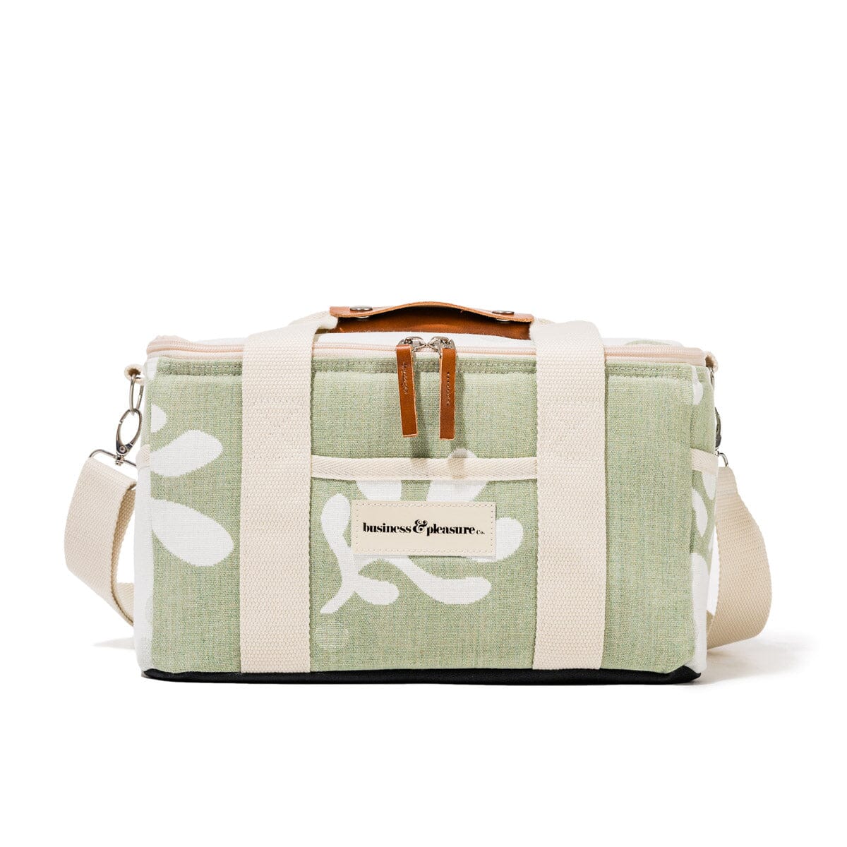 The Premium Cooler Bag - Benoît Jade Green Jacquard Premium Cooler Business & Pleasure Co.