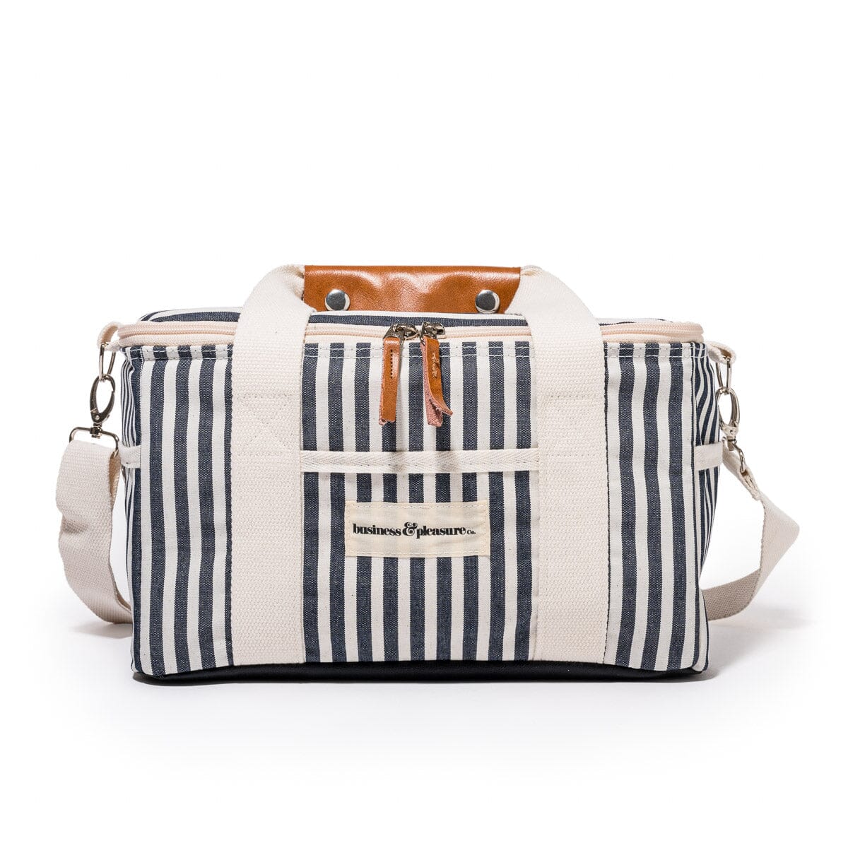 The Premium Cooler Bag - Lauren's Navy Stripe Premium Cooler Business & Pleasure Co 