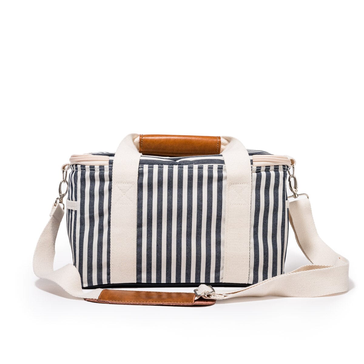 The Premium Cooler Bag - Lauren's Navy Stripe Premium Cooler Business & Pleasure Co
