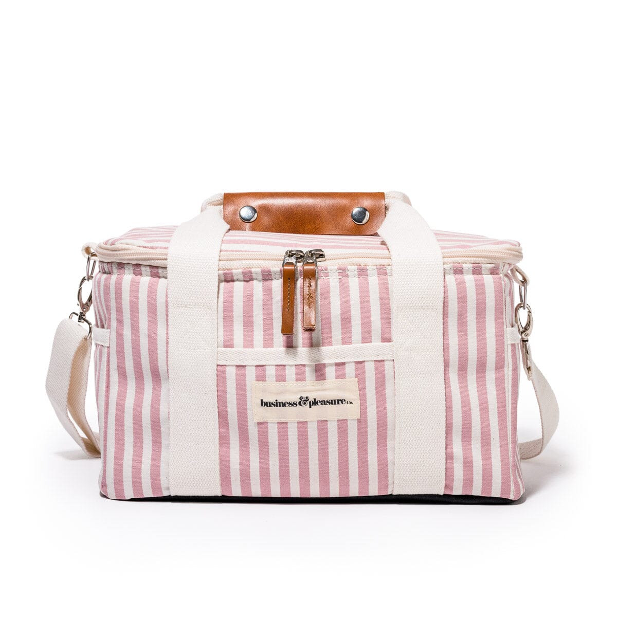 The Premium Cooler Bag - Lauren's Pink Stripe Premium Cooler Business & Pleasure Co 