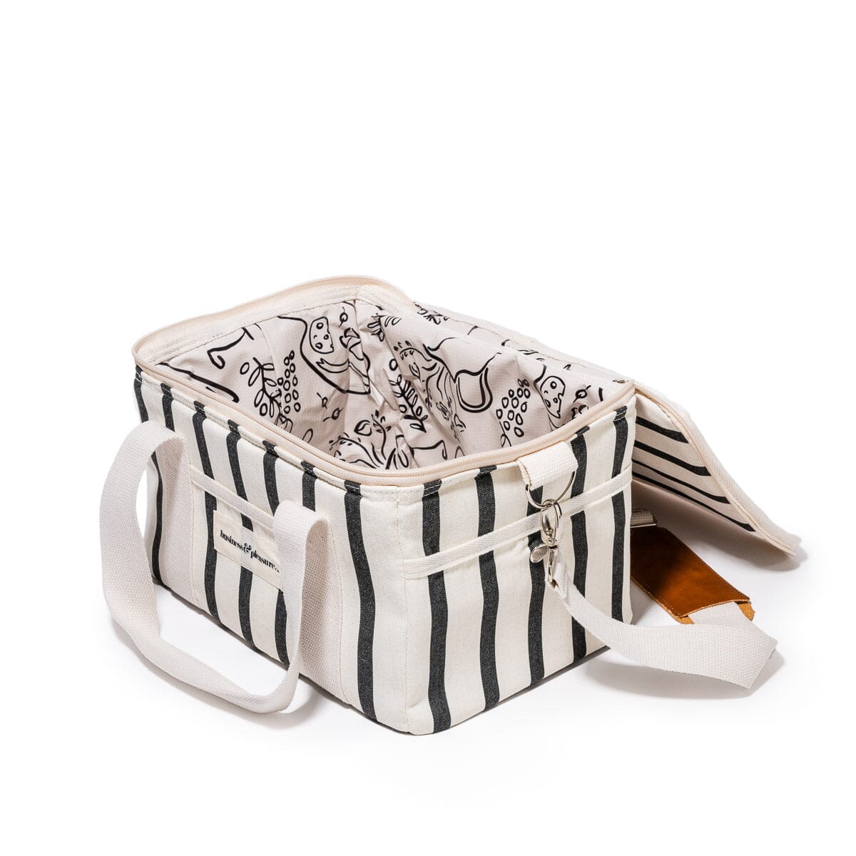 The Premium Cooler Bag - Monaco Black Stripe Premium Cooler Business & Pleasure Co
