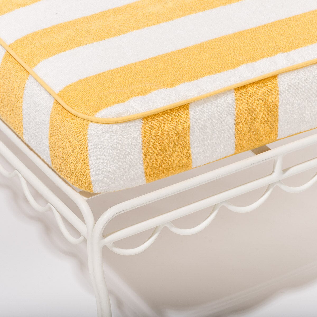 The Lounger Towel - Crew Mimosa Yellow Stripe Lounger Towel Business & Pleasure Co.