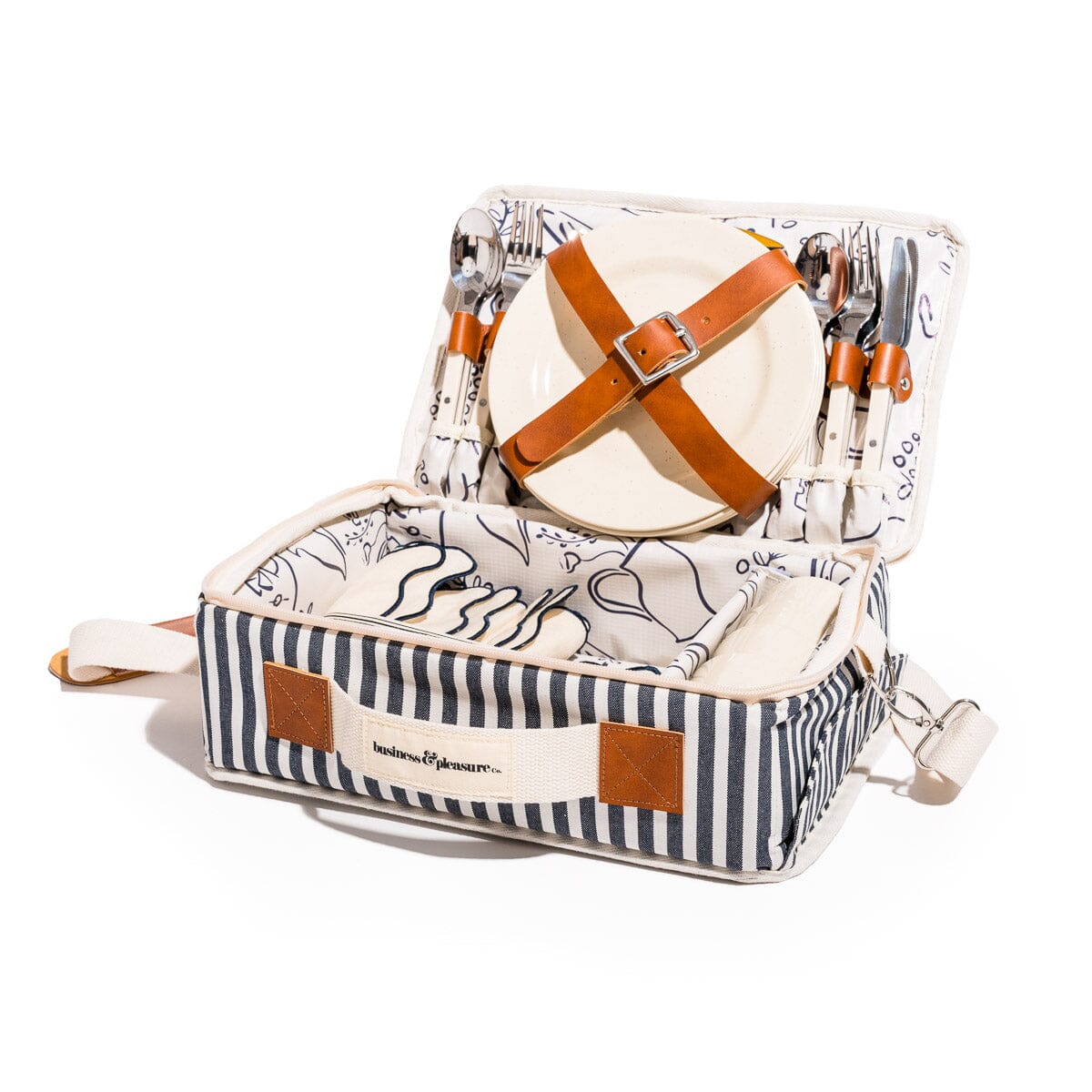The Picnic Set - Laurens Navy Stripe Picnic Set Business & Pleasure Co