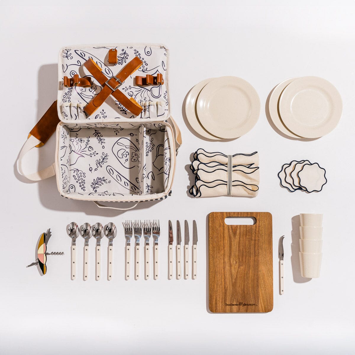 The Picnic Set - Laurens Navy Stripe Picnic Set Business & Pleasure Co