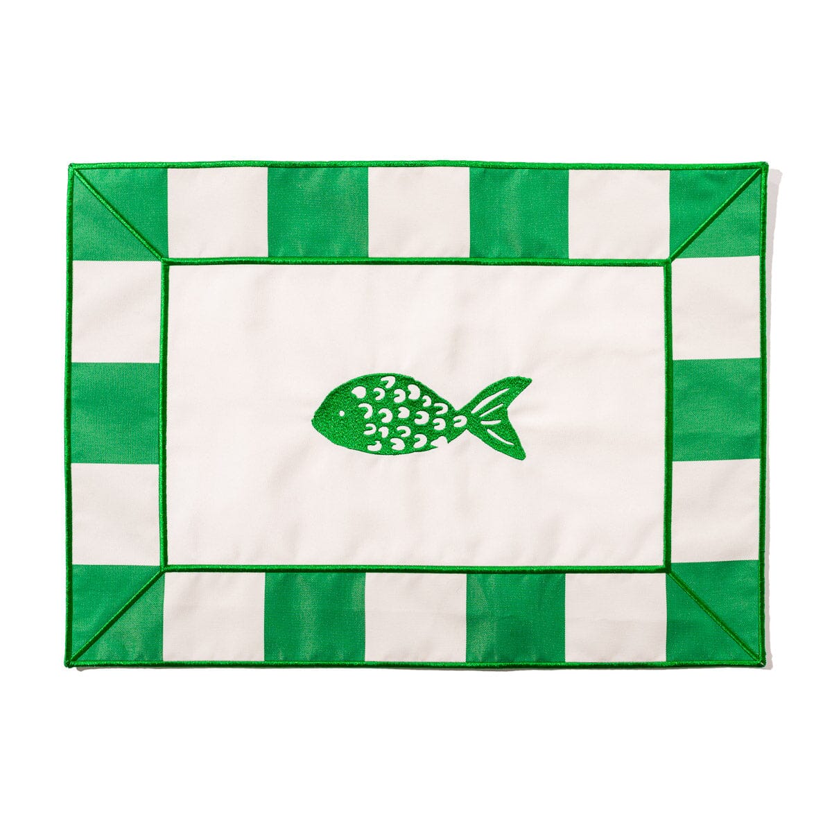 The Placemat - Crew Canyon Green Stripe Placemat Business & Pleasure Co.