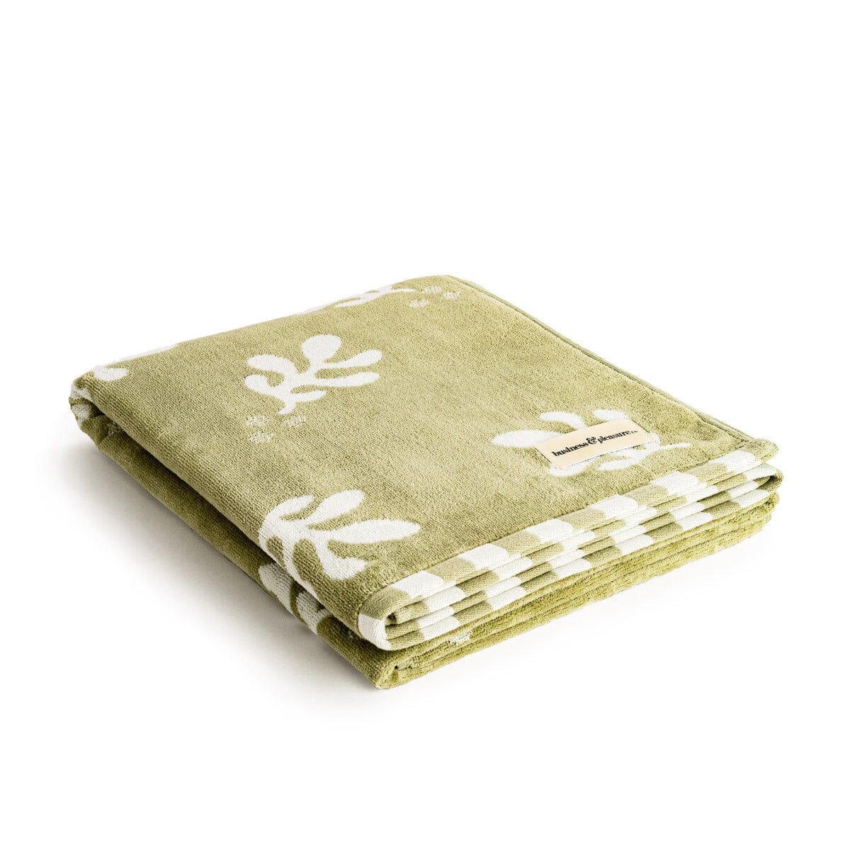 The Beach Towel - Benoît Jade Green Jacquard Beach Towel Business & Pleasure Co.