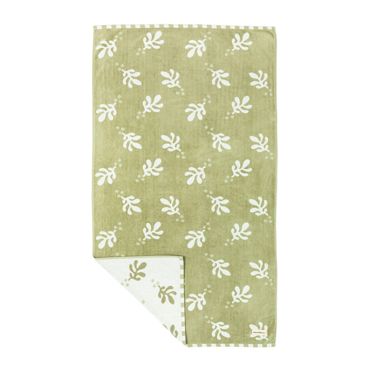 The Beach Towel - Benoît Jade Green Jacquard Beach Towel Business & Pleasure Co.