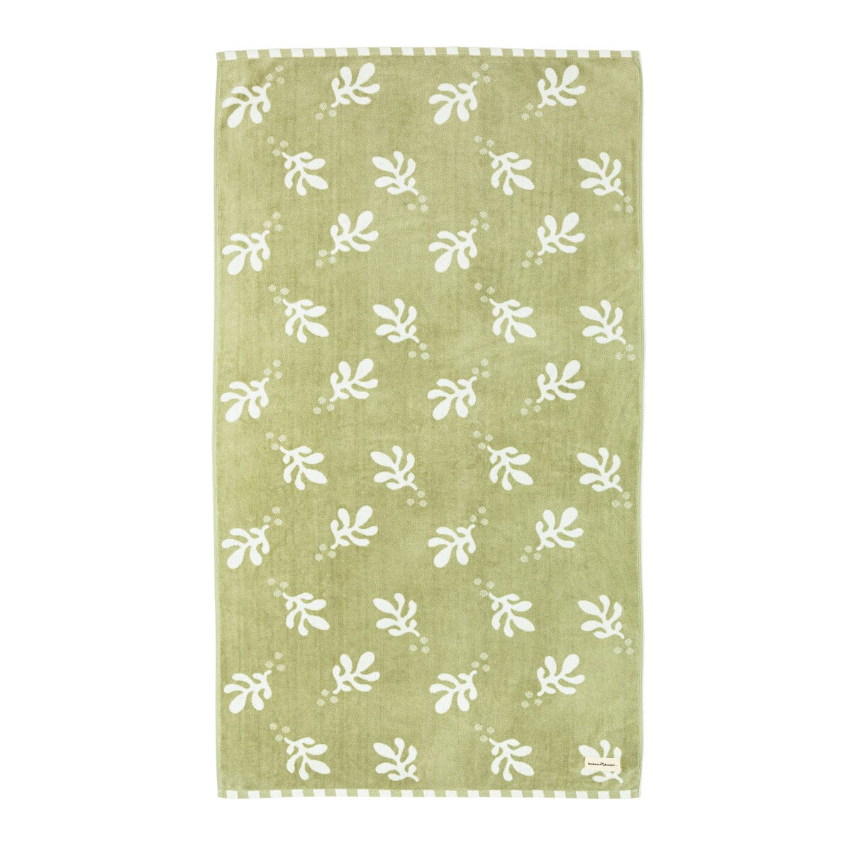 The Beach Towel - Benoît Jade Green Jacquard Beach Towel Business & Pleasure Co.