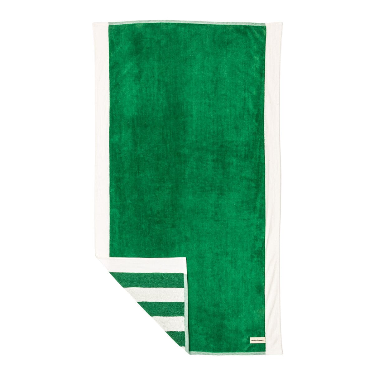 The Beach Towel - Crew Canyon Green Stripe Beach Towel Business & Pleasure Co.