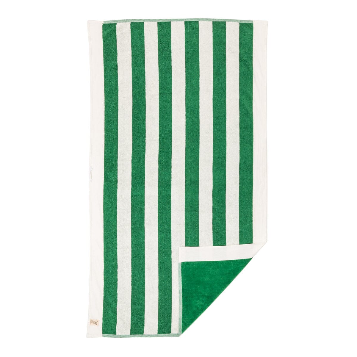 The Beach Towel - Crew Canyon Green Stripe Beach Towel Business & Pleasure Co.