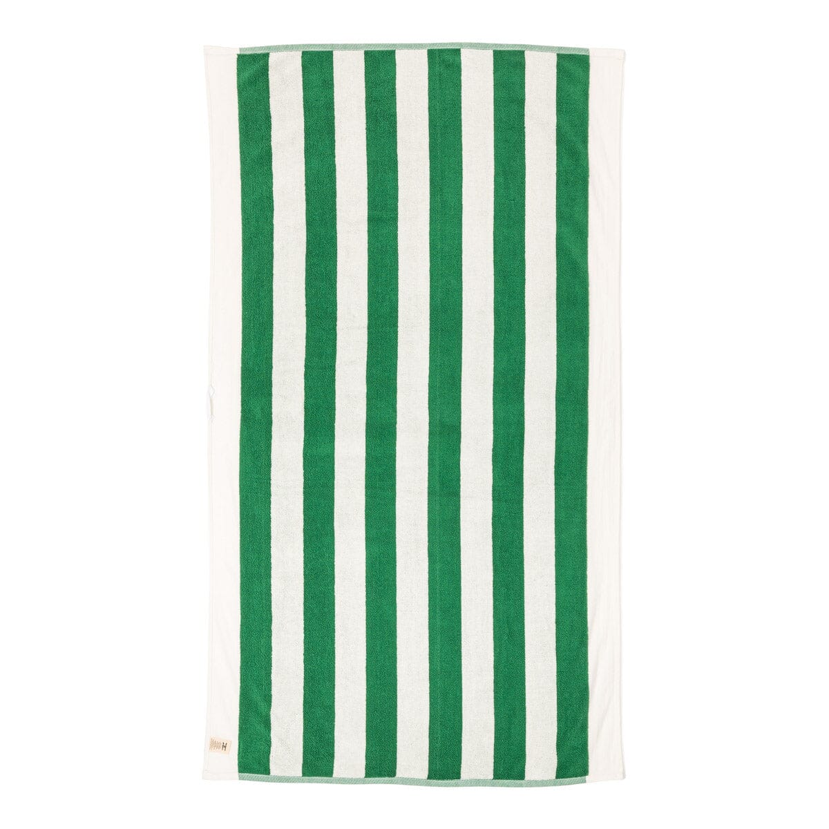 The Beach Towel - Crew Canyon Green Stripe Beach Towel Business & Pleasure Co.