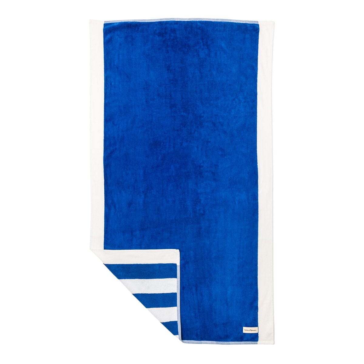 The Beach Towel - Crew Mediterranean Blue Stripe Beach Towel Business & Pleasure Co.