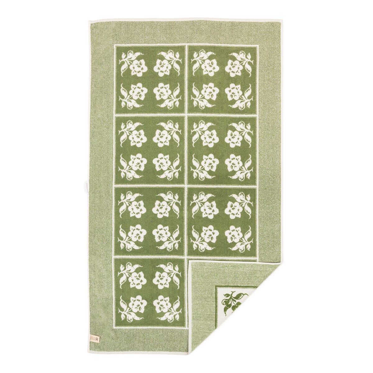 The Beach Towel x Julia Berolzheimer in Jacquard Green | Business & Pleasure Co.