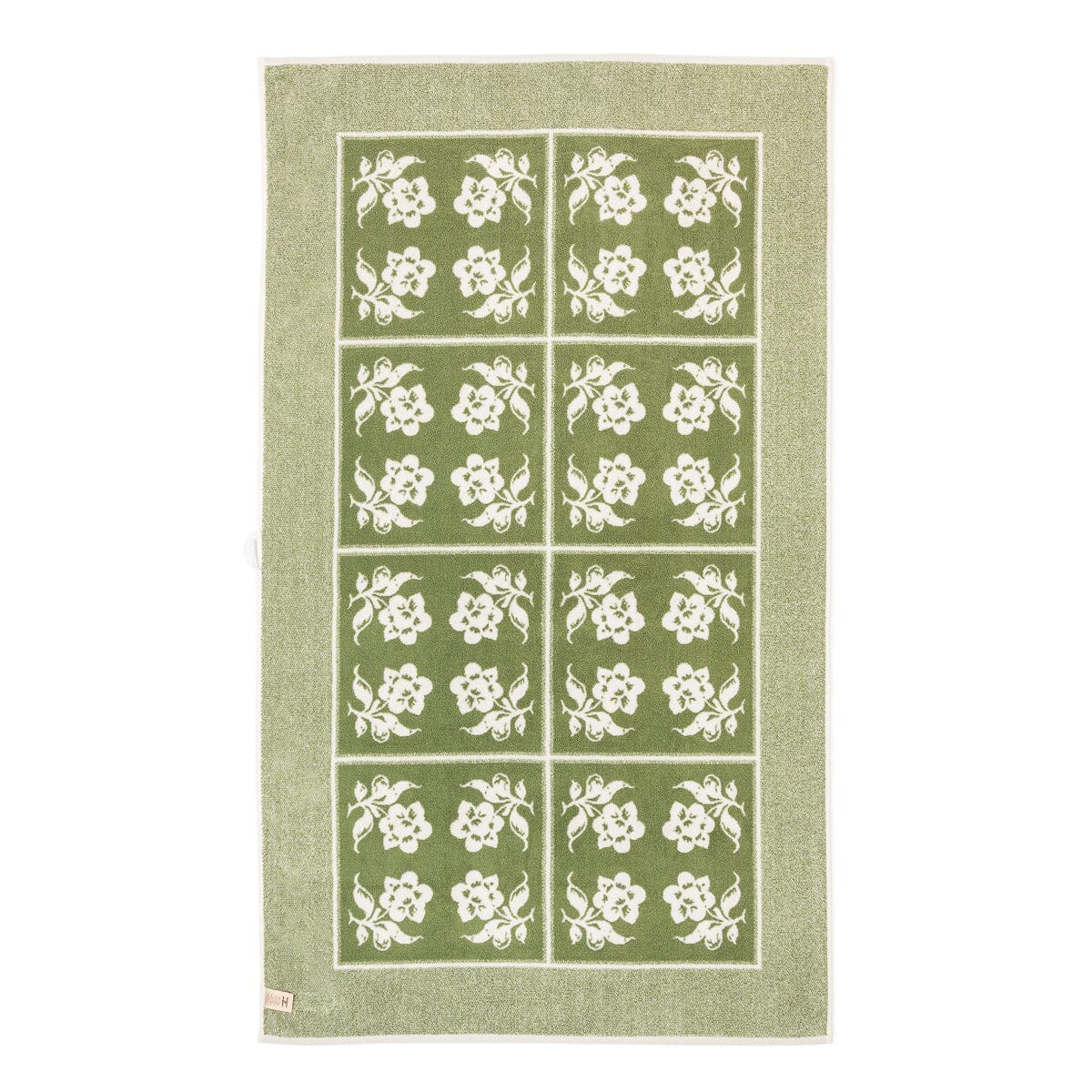 The Beach Towel x Julia Berolzheimer in Jacquard Green | Business & Pleasure Co.