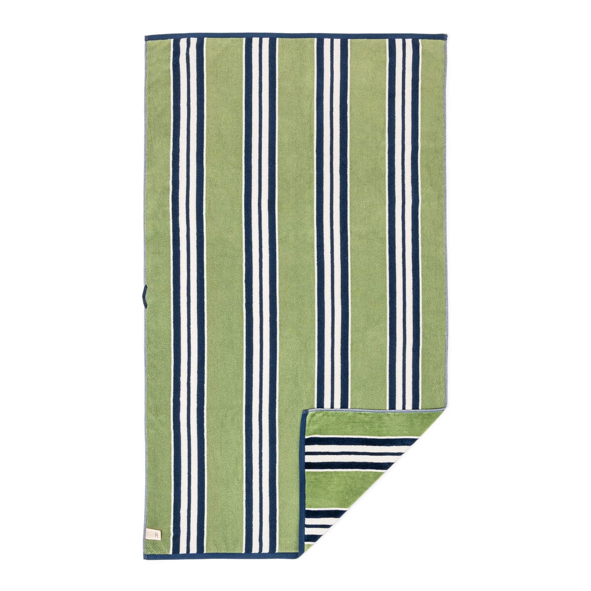 The Beach Towel x Julia Berolzheimer Green Stripes | Business & Pleasure Co.