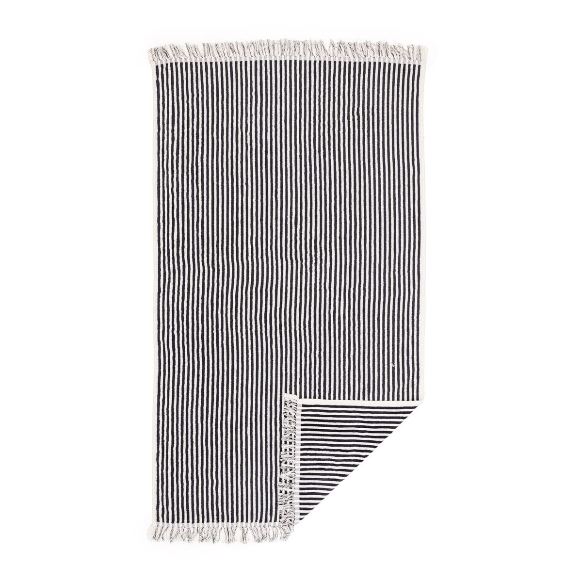 The Beach Towel - Lauren's Navy Stripe Beach Towel Business & Pleasure Co
