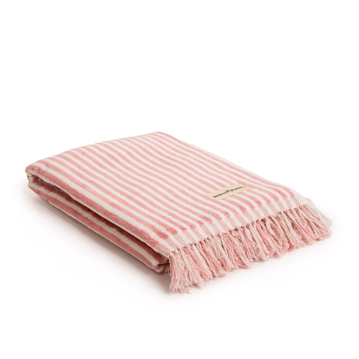 Product image of The Beach Towel - Lauren's Pink Stripe Beach Towel Business & Pleasure Co