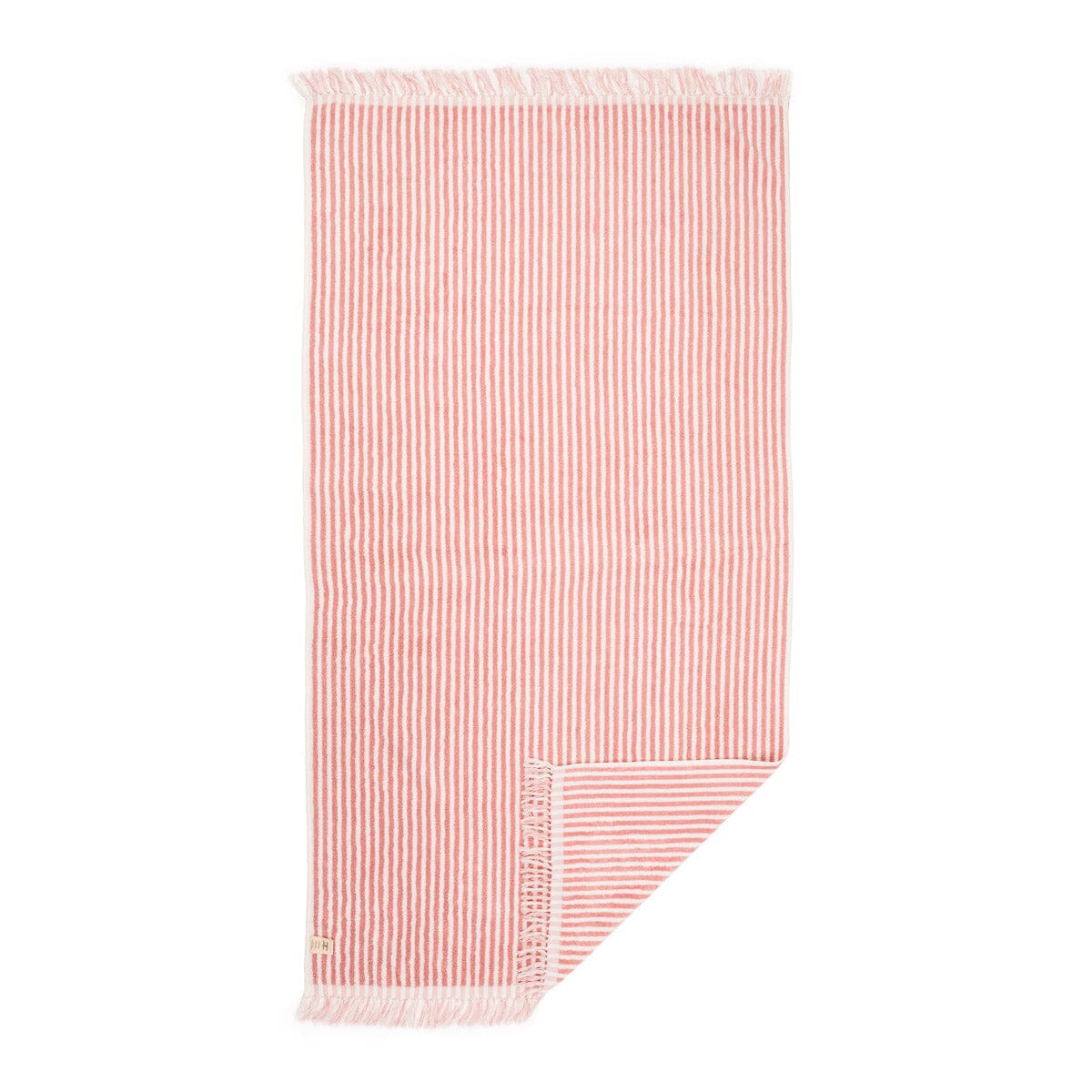 The Beach Towel - Lauren's Pink Stripe Beach Towel Business & Pleasure Co