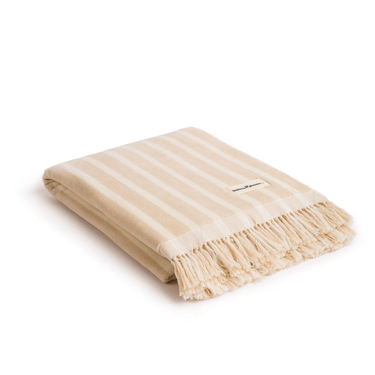 Product image of The Beach Towel - Monaco Natural Stripe Beach Towel Business & Pleasure Co