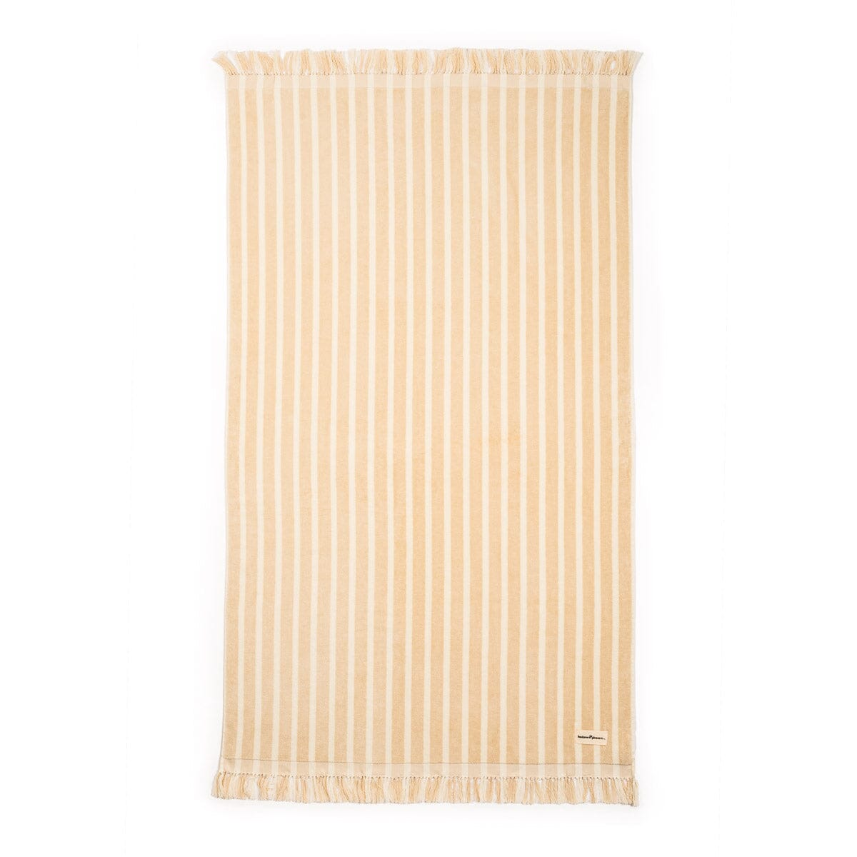 The Beach Towel - Monaco Natural Stripe Beach Towel Business & Pleasure Co