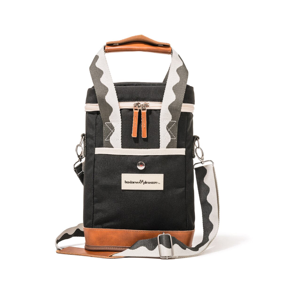The Wine Cooler Tote Bag - Rivie Black Wine Cooler Tote Bag Business & Pleasure Co.