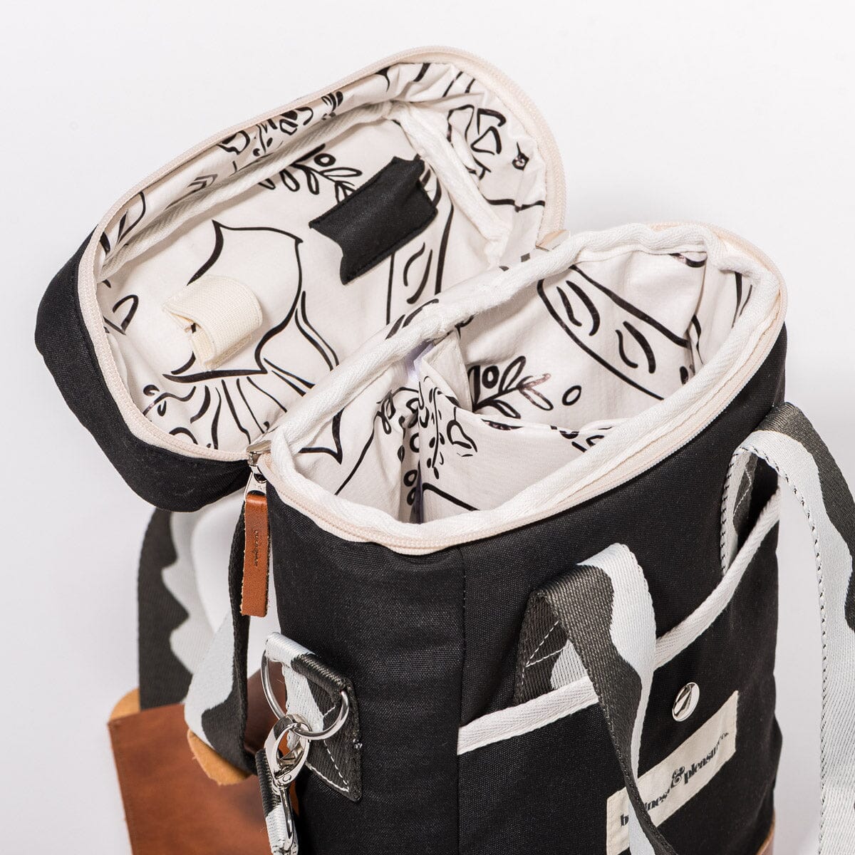 The Wine Cooler Tote Bag - Rivie Black Wine Cooler Tote Bag Business & Pleasure Co.