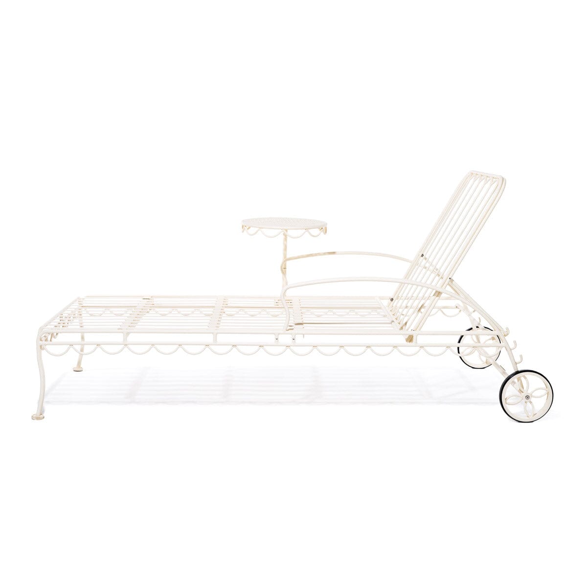 The Al Fresco Sun Lounger - Frame - Antique White Al Fresco Sun Lounger Business & Pleasure Co.