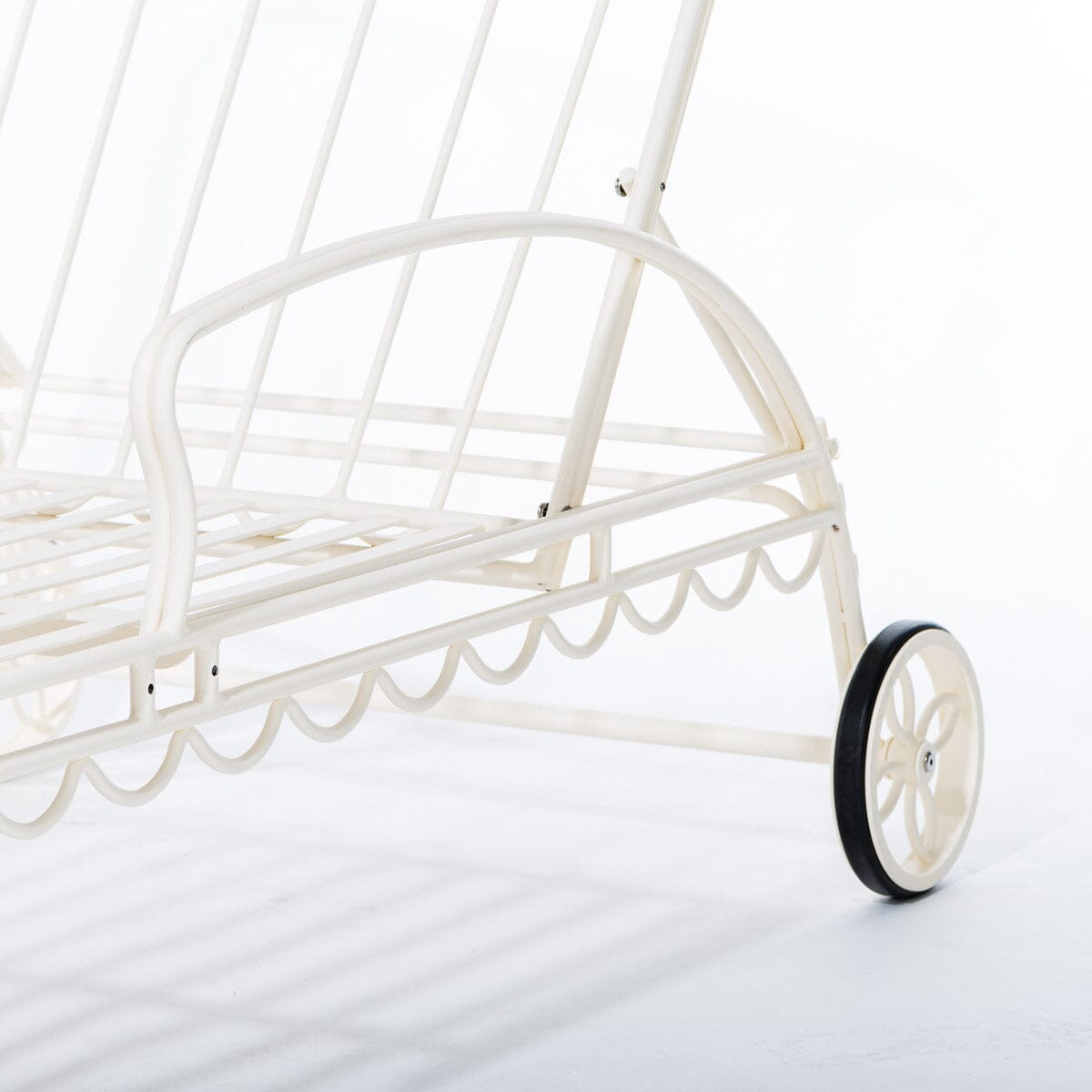The Al Fresco Sun Lounger - Frame - Antique White Al Fresco Sun Lounger Business & Pleasure Co.