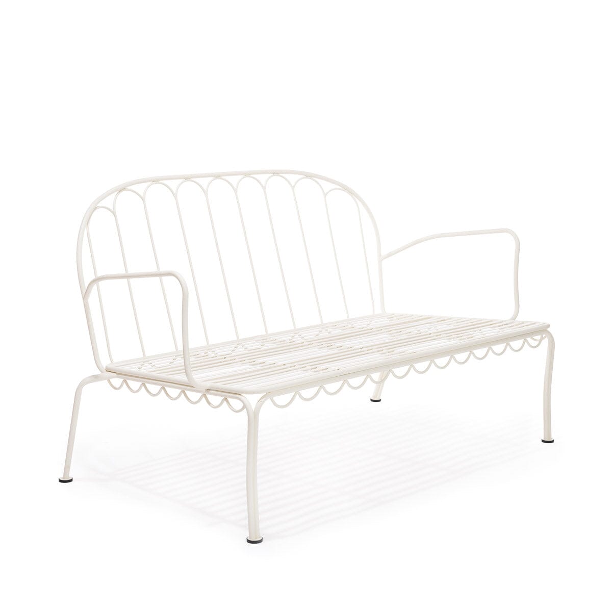 The Al Fresco Love Seat - Antique White Al Fresco Love Seat Business & Pleasure Co