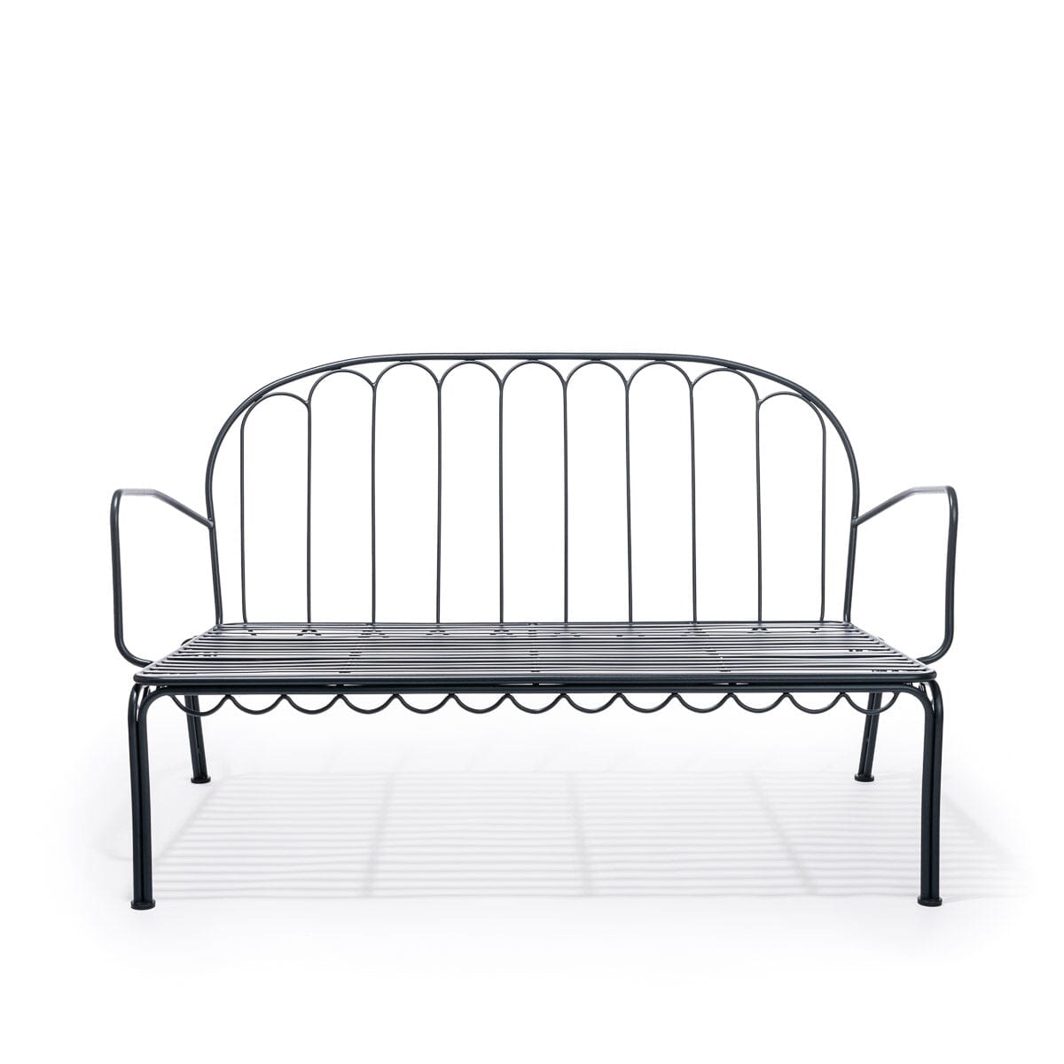 Product image of The Al Fresco Love Seat - Vintage Black Al Fresco Love Seat Business & Pleasure Co