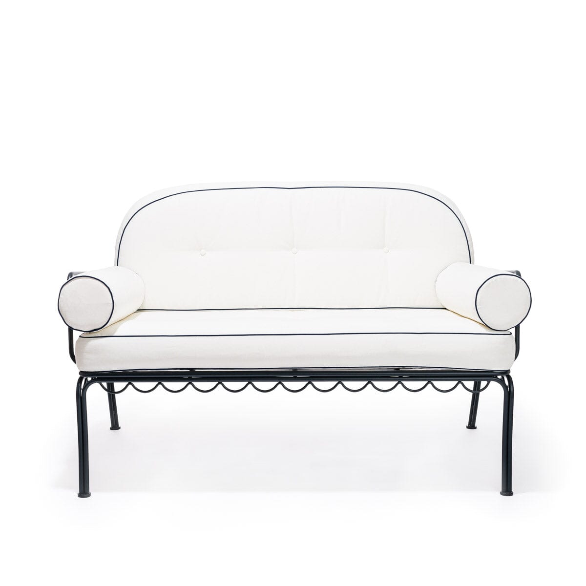 The Al Fresco Love Seat - Vintage Black Al Fresco Love Seat Business & Pleasure Co