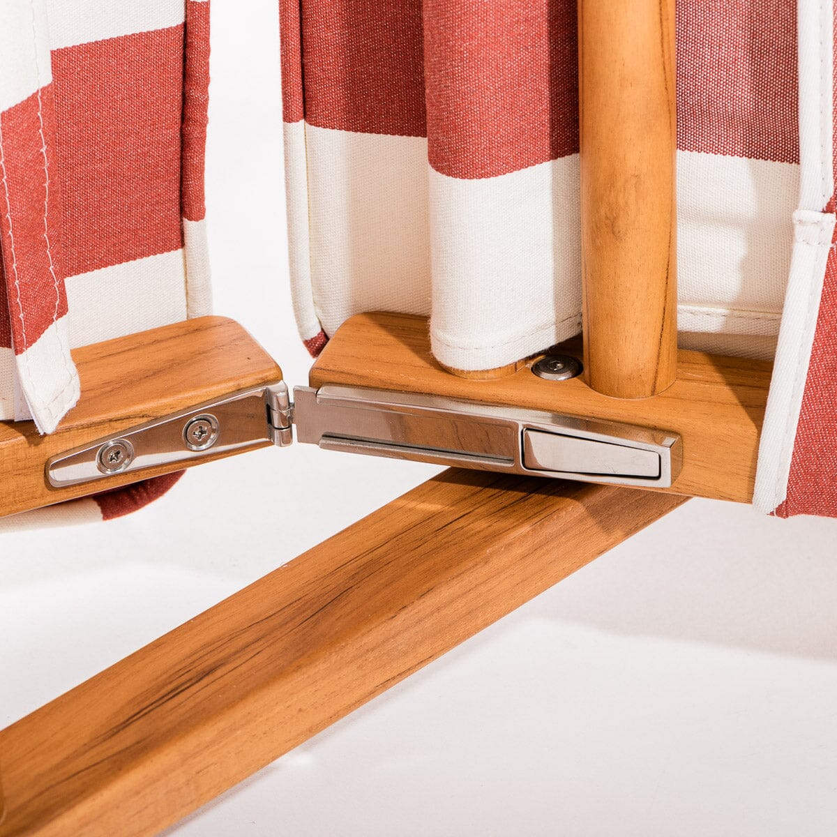 The Club Chair - Teak Natural - Crew Le Sirenuse Stripe Club Chair Business & Pleasure Co.