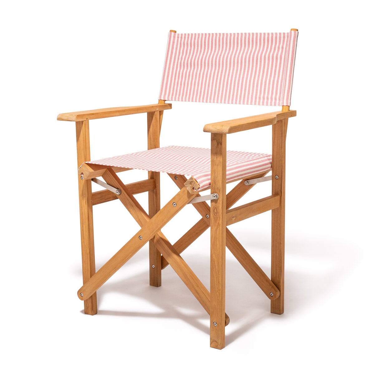 The Directors Chair - Table Height - Teak Natural - Lauren's Pink