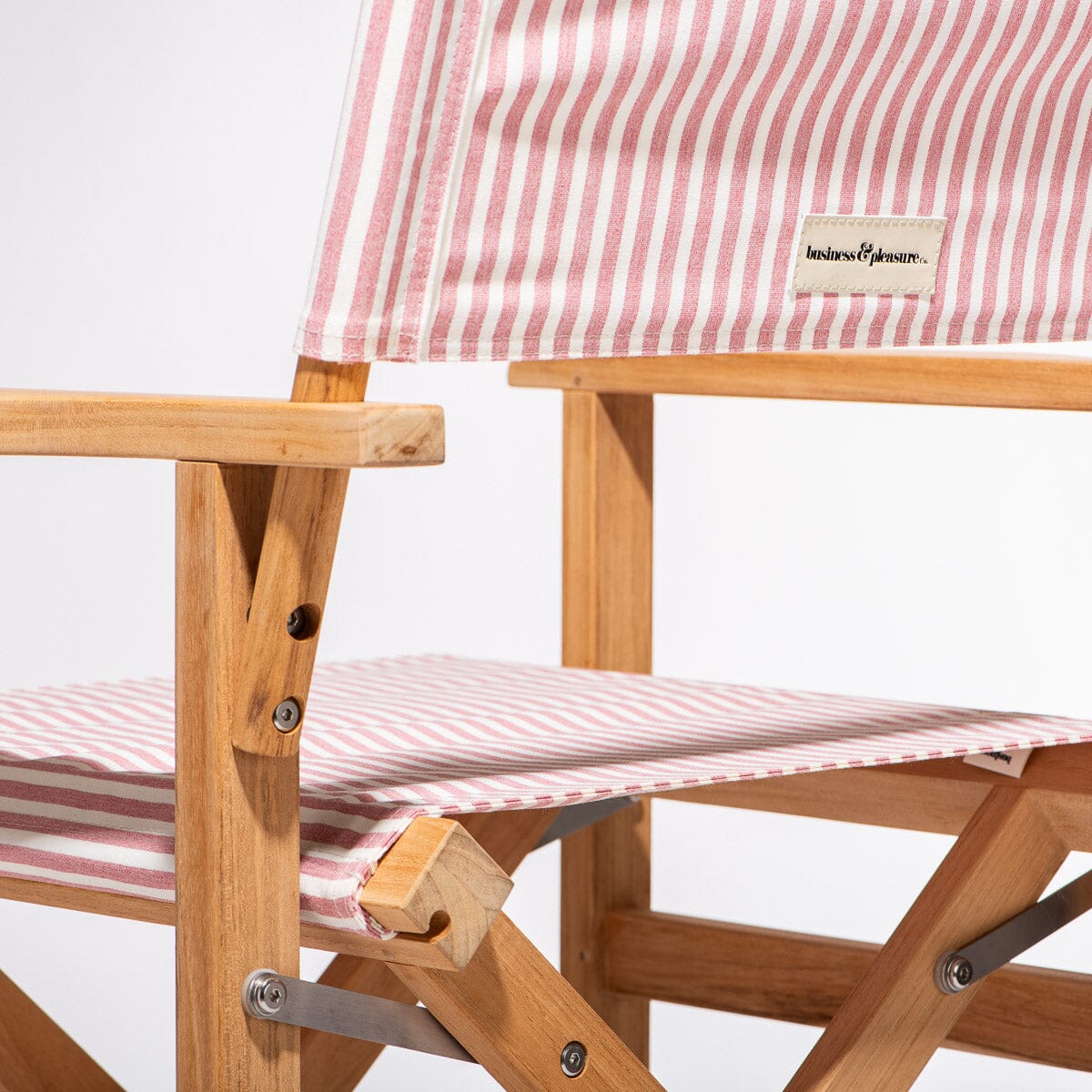 The Directors Chair - Table Height - Lauren's Pink Stripe Directors Chair Business & Pleasure Co.