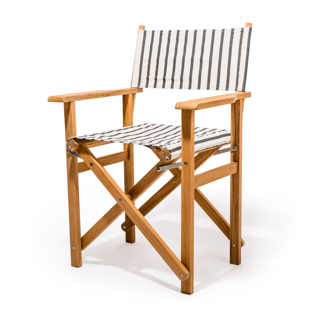 The Directors Chair - Table Height - Monaco Black Stripe Directors Chair Business & Pleasure Co