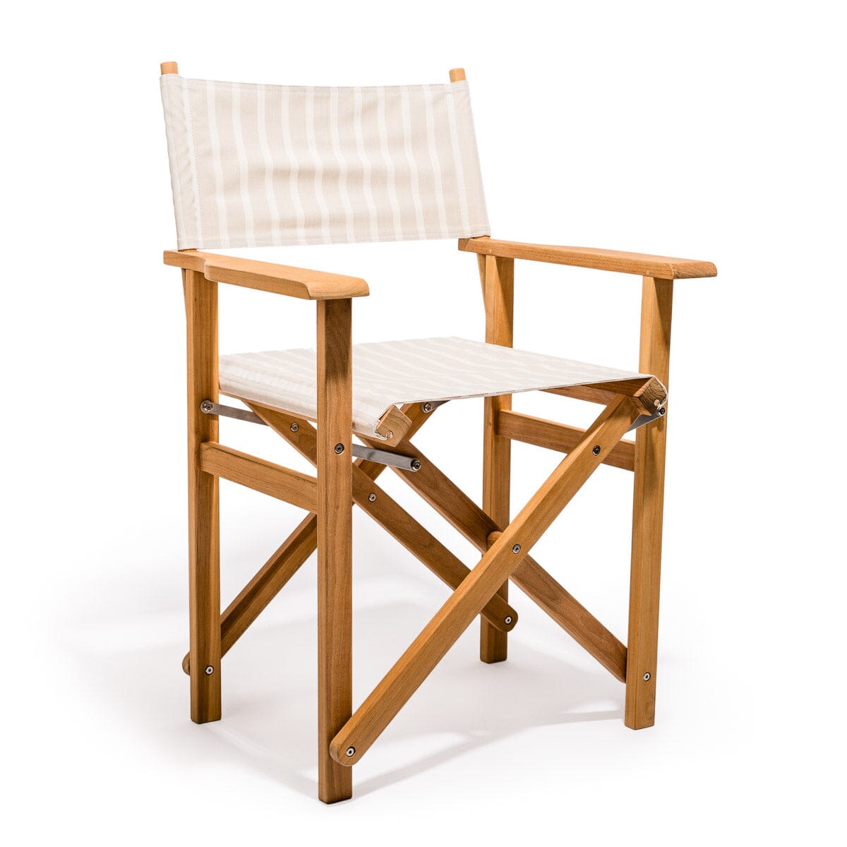 The Directors Chair - Table Height - Monaco Natural Stripe Directors Chair Business & Pleasure Co 