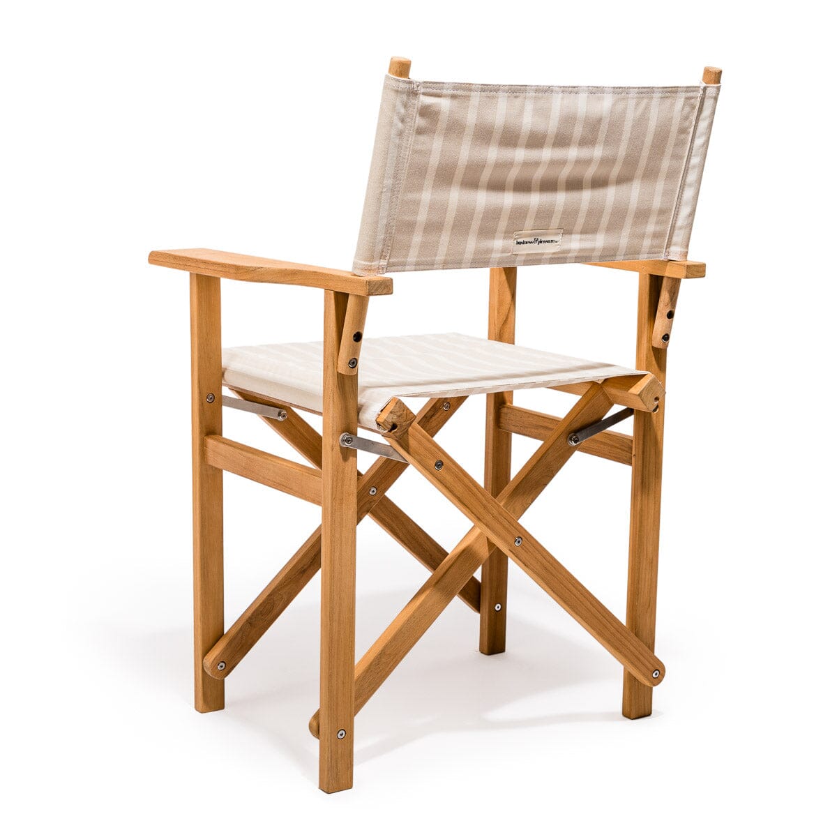 The Directors Chair - Table Height - Monaco Natural Stripe Directors Chair Business & Pleasure Co 