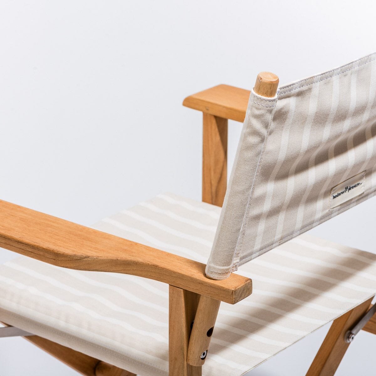 The Directors Chair - Table Height - Monaco Natural Stripe Directors Chair Business & Pleasure Co
