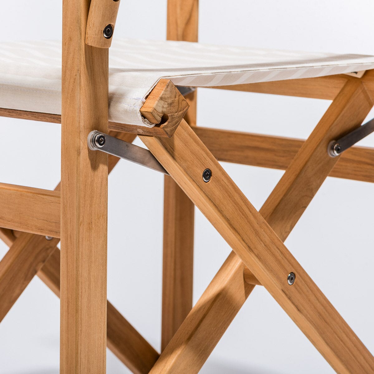 The Directors Chair - Table Height - Monaco Natural Stripe Directors Chair Business & Pleasure Co