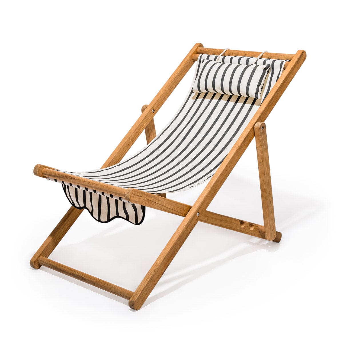 The Sling Chair - Monaco Black Stripe Sling Chair Business & Pleasure Co 