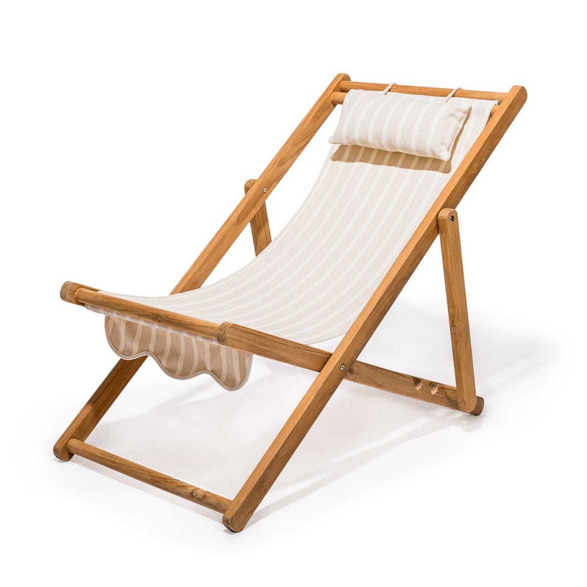 The Sling Chair - Monaco Natural Stripe Sling Chair Business & Pleasure Co