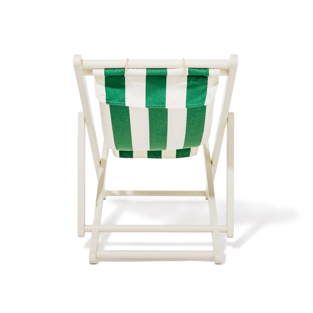 The Sling Chair - Acacia White - Crew Canyon Green Stripe Sling Chair Business & Pleasure Co.