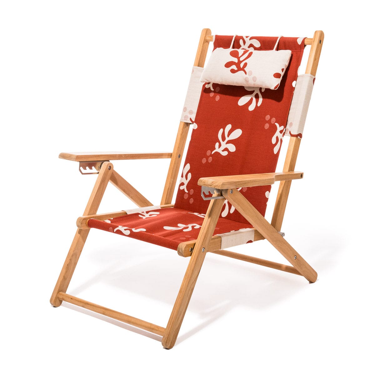 The Tommy Chair - Teak Natural - Benoît Le Sirenuse Jacquard Tommy Chair Business & Pleasure Co.