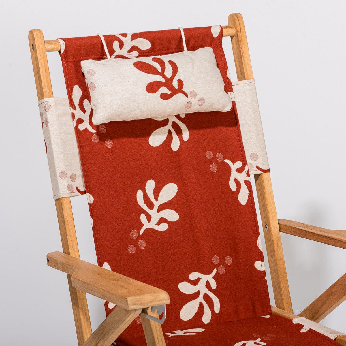 The Tommy Chair - Teak Natural - Benoît Le Sirenuse Jacquard Tommy Chair Business & Pleasure Co.