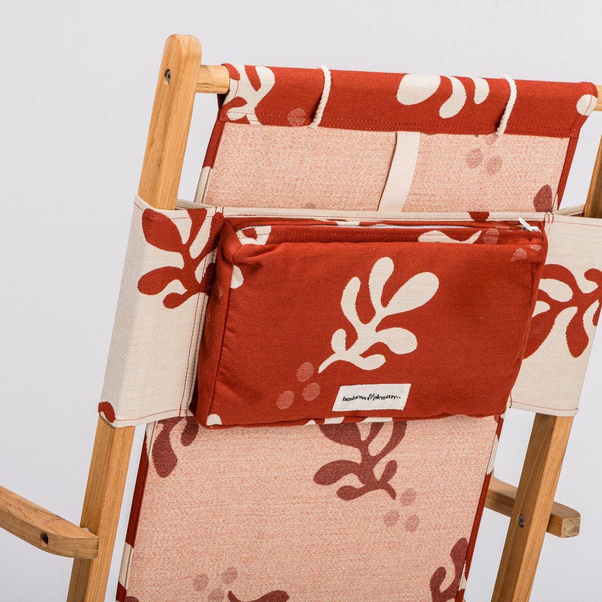 The Tommy Chair - Teak Natural - Benoît Le Sirenuse Jacquard Tommy Chair Business & Pleasure Co.