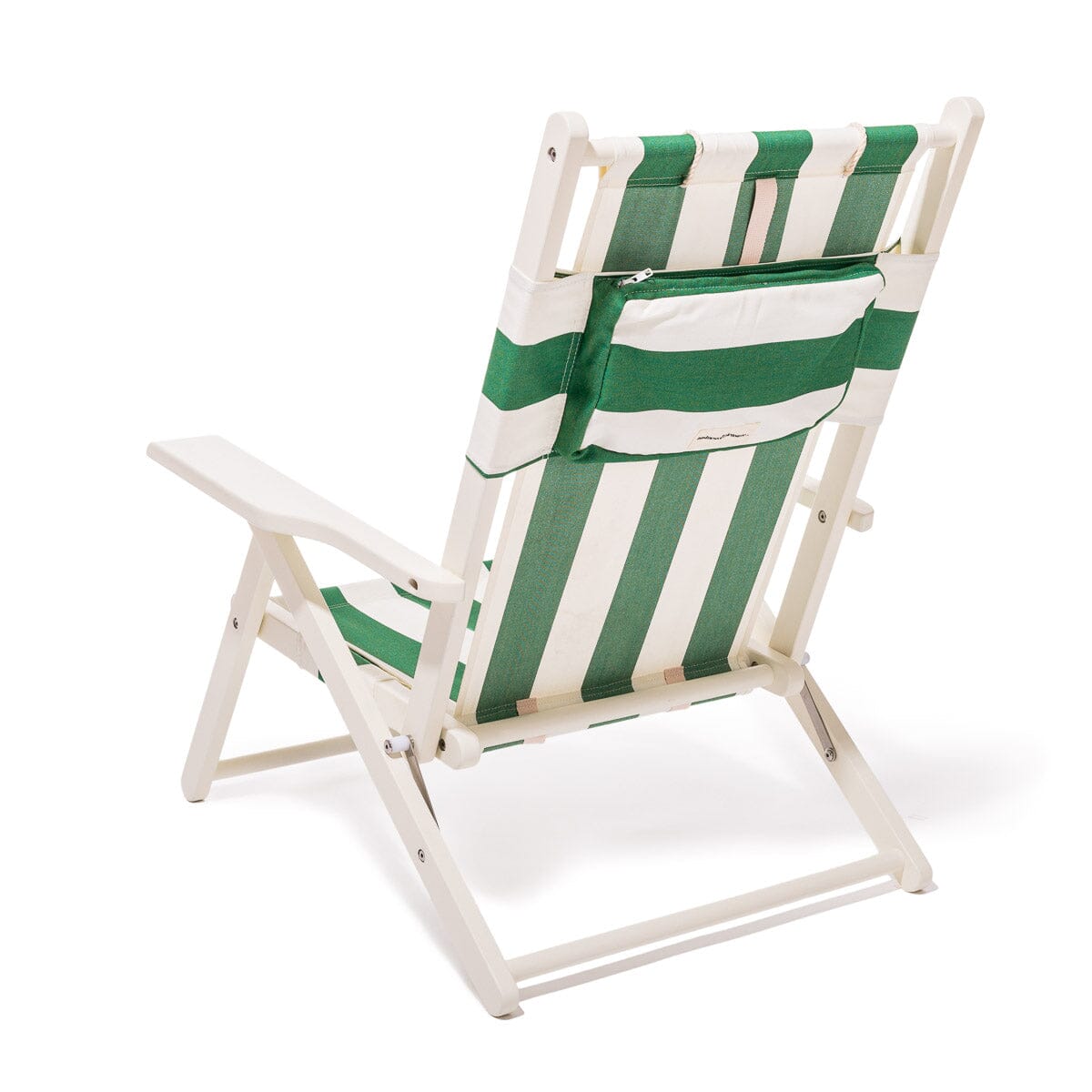 The Tommy Chair - Acacia White - Crew Canyon Green Stripe Tommy Chair Business & Pleasure Co.